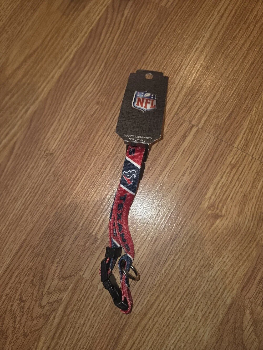 Houston Texans Adjustable Dog Collar S, M, L NFL Football Red Team Logo NWT